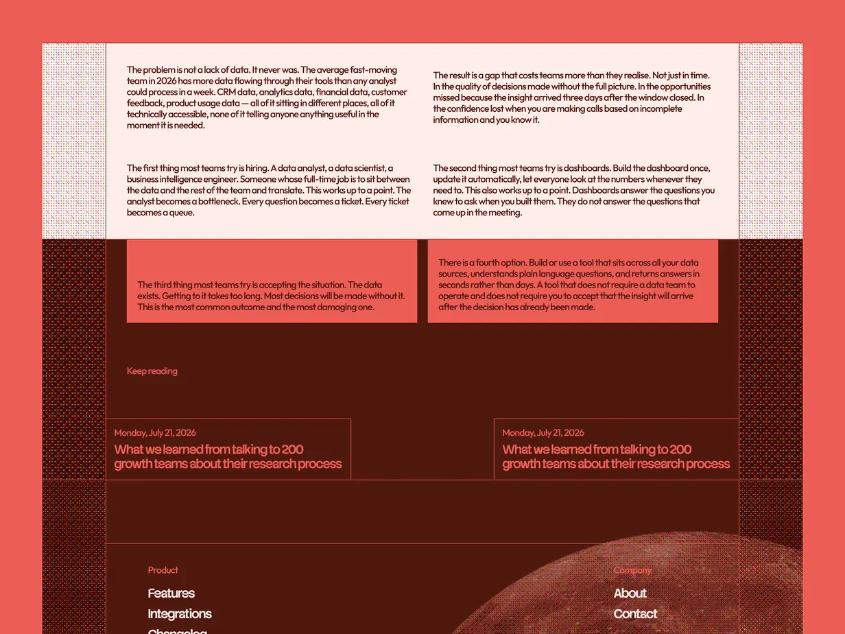Framer development work sample