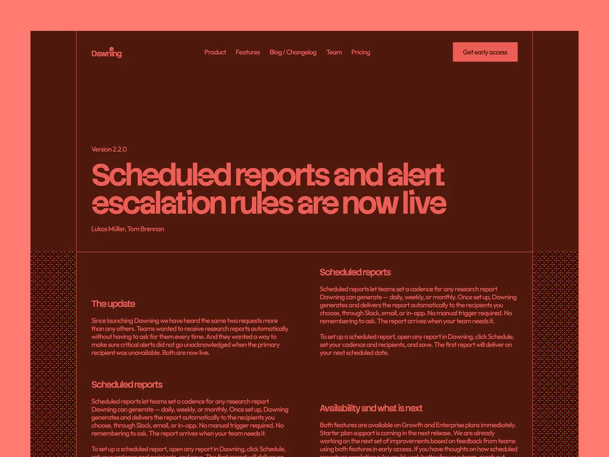 Framer development work sample