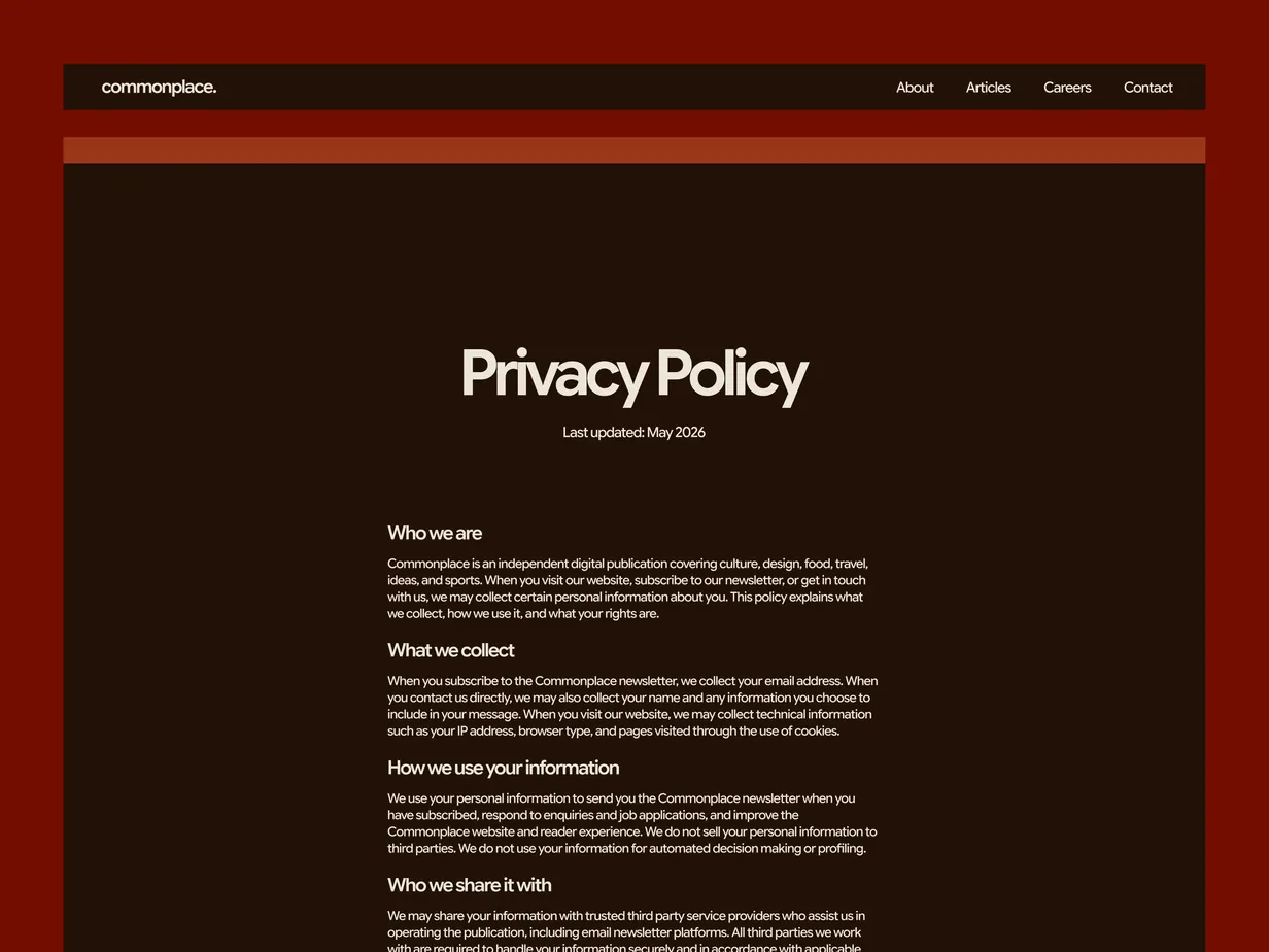 Framer development work sample