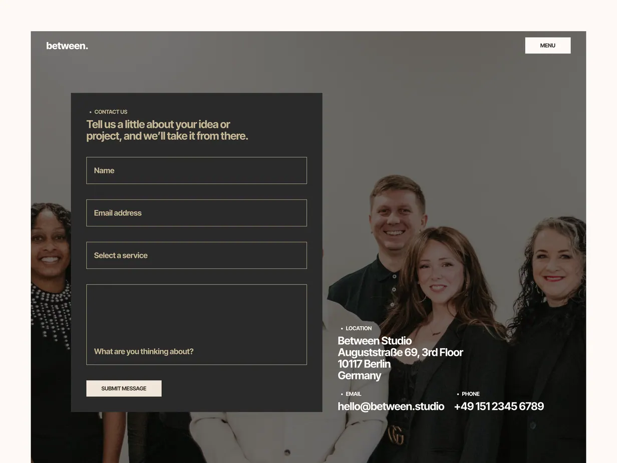 Framer development work sample