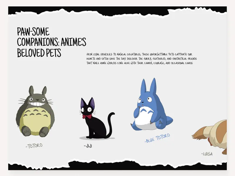 Web design work sample
