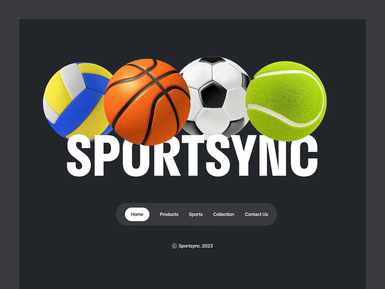 Web design work sample
