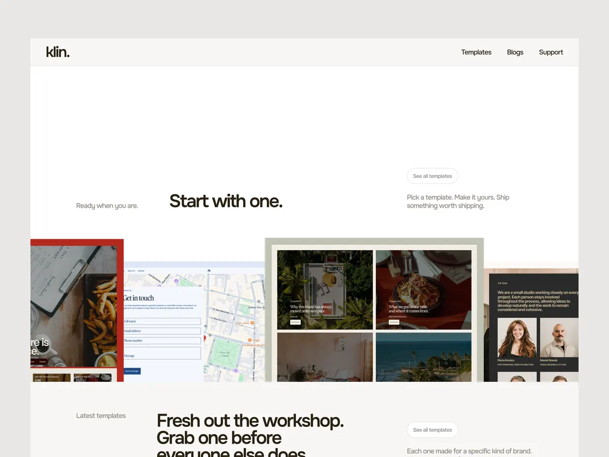 Web design work sample