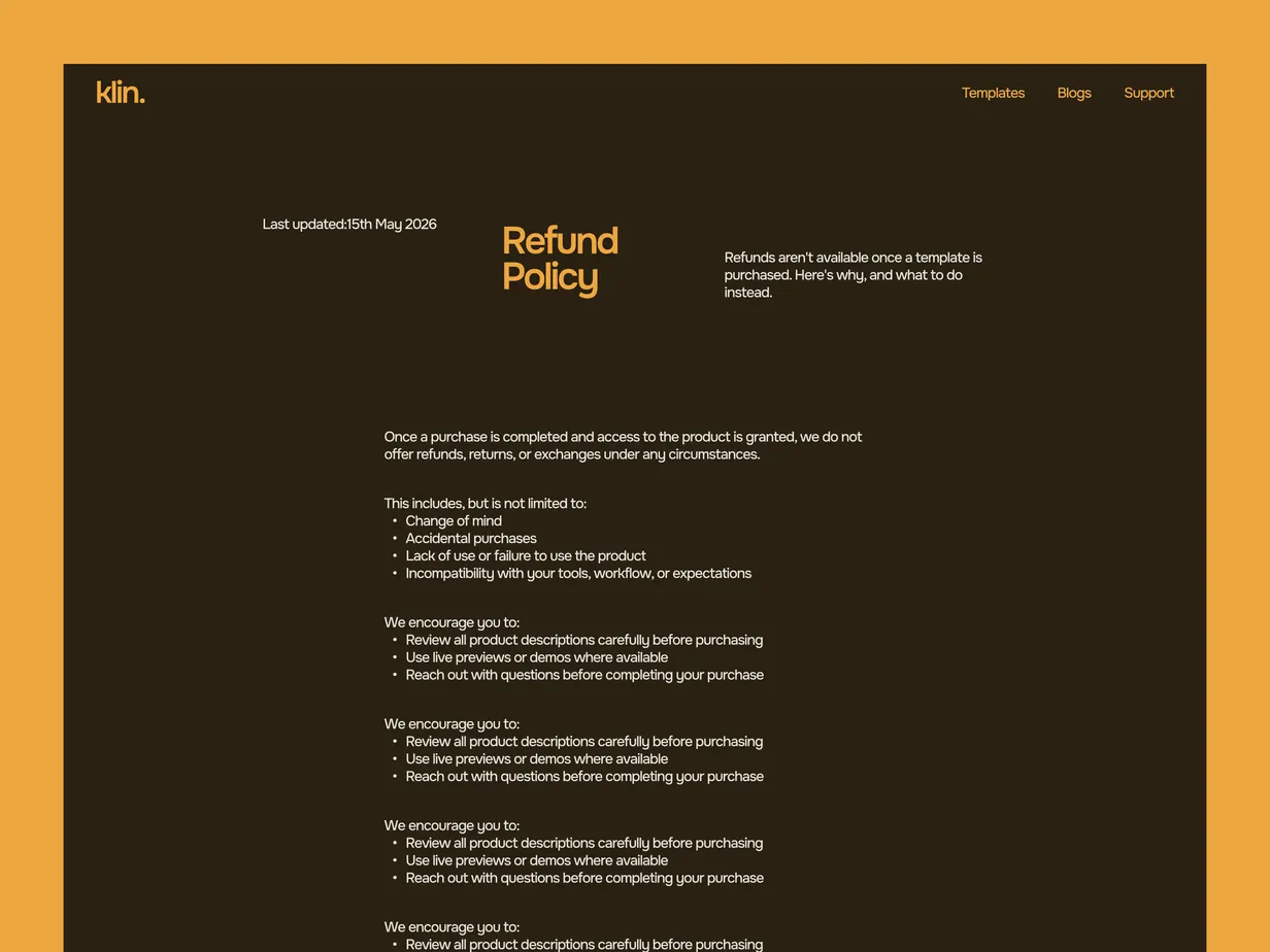 Web design work sample