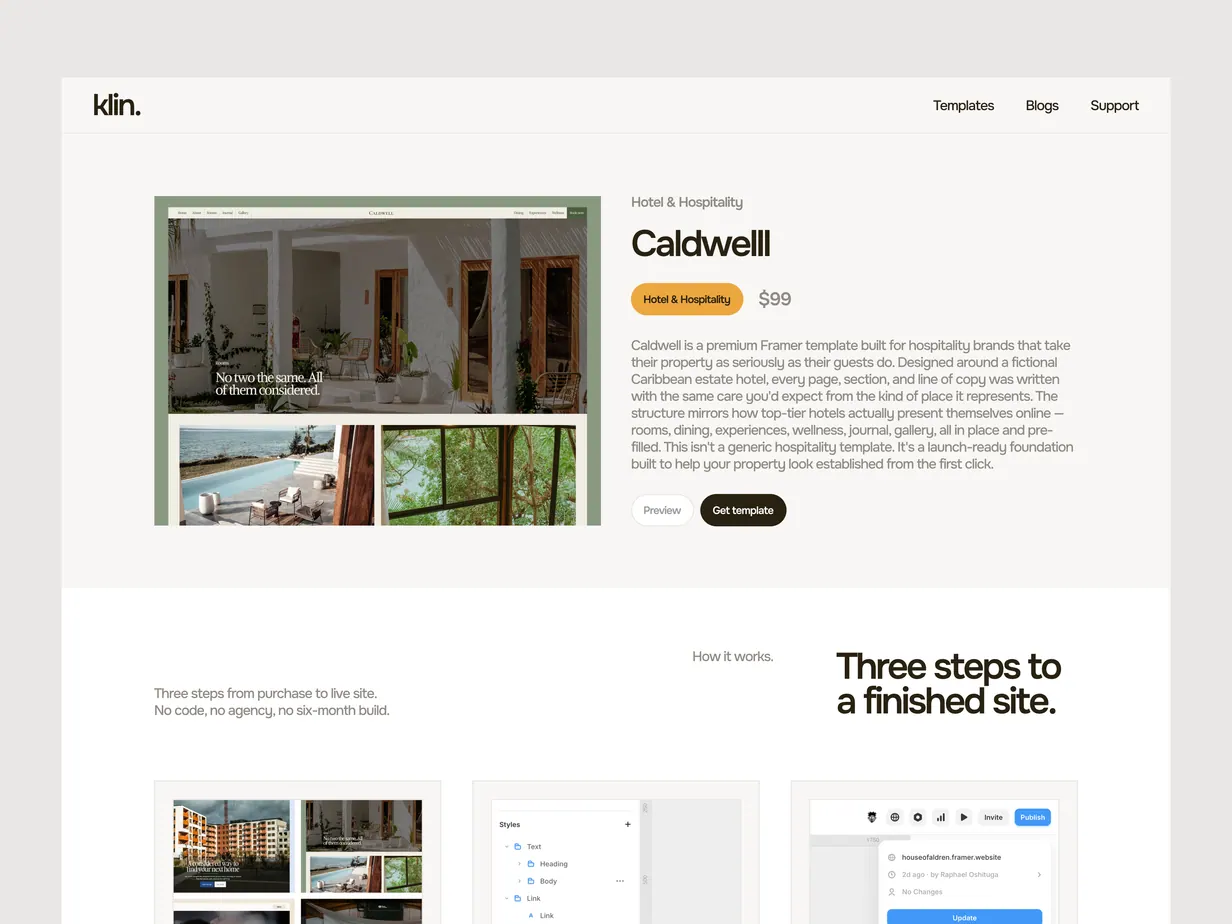 Web design work sample